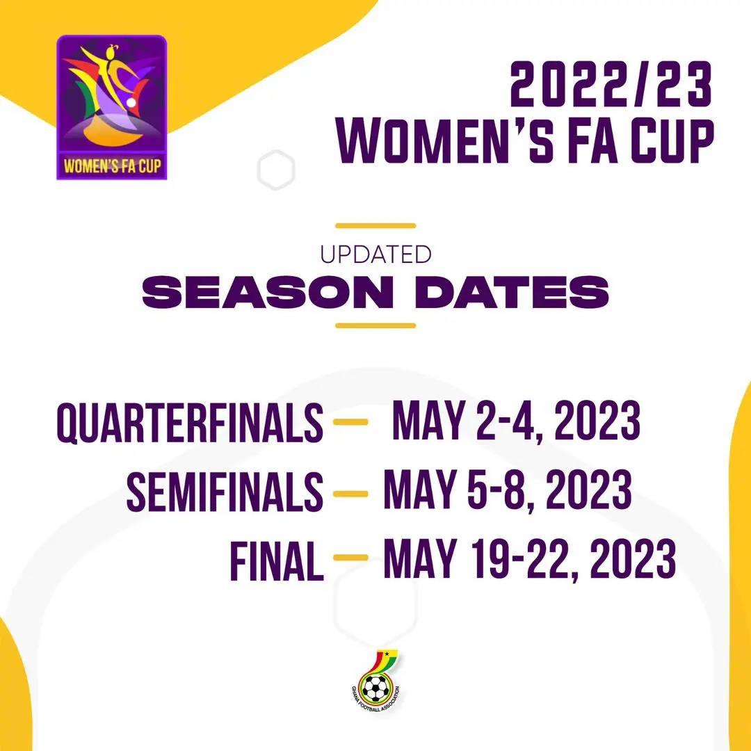 Women's FA Cup Revised Schedule 